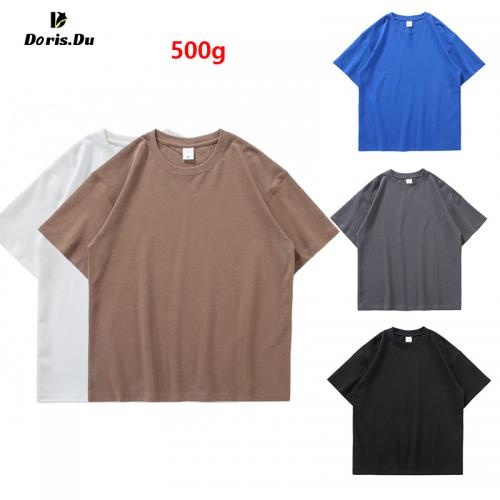 Blank Color Cotton Unisex High Quality Tshirt