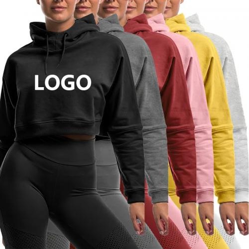 Custom Girls Sexy Cropped Hoodies