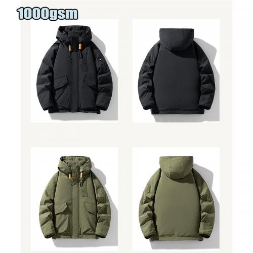 1000gsm White Duck down shinny custom boxy oversized men plus size puffer jacket
        